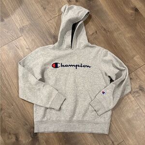 Champion Heather Gray Athletic Hoodie